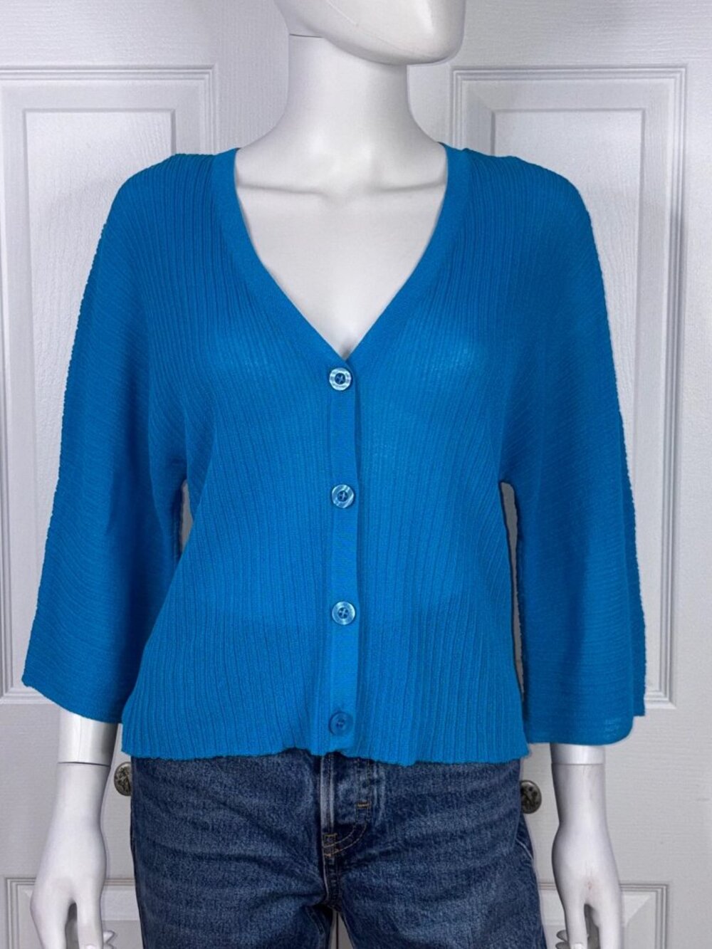 CALVIN KLEIN women's  3/4 sleeve summer cardigan medium NEW!